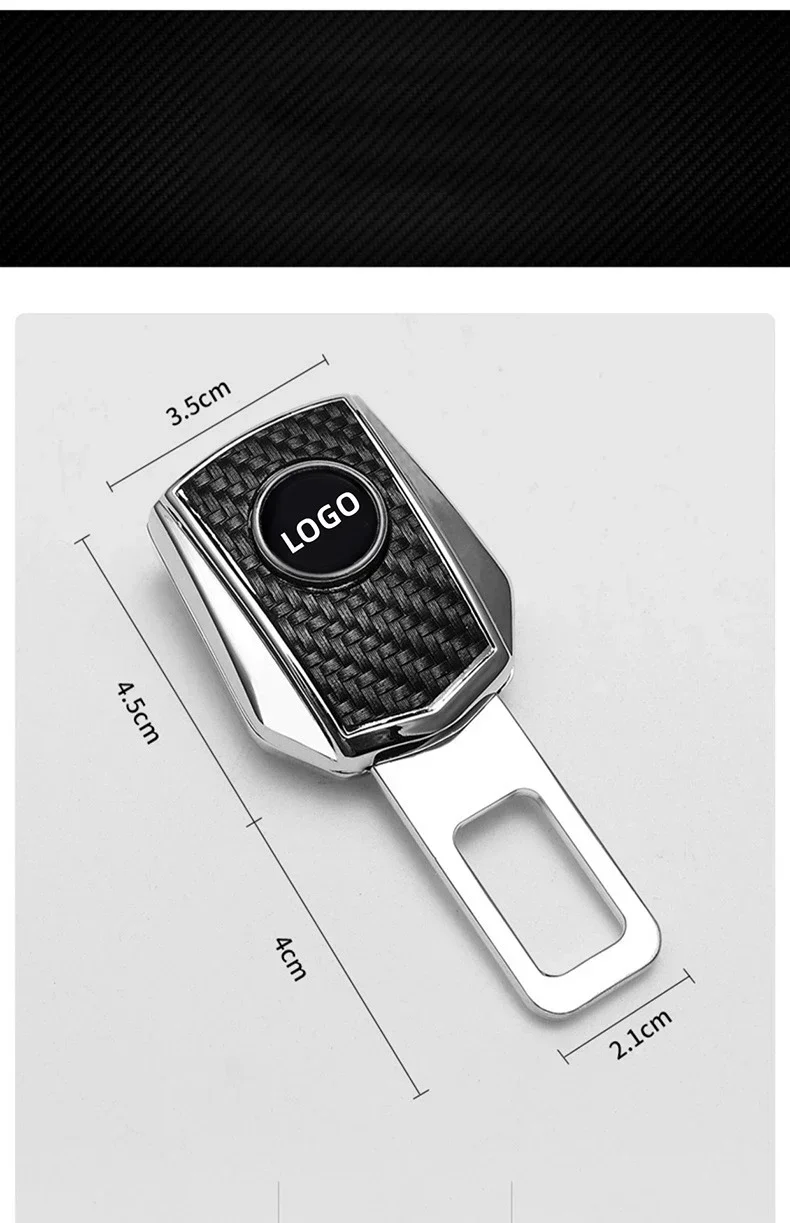 Universal car seat belt extender is suitable for all new car safety extension buckles with carbon fiber patterns seat belt extender car seat belt accessory seat belt extender kit