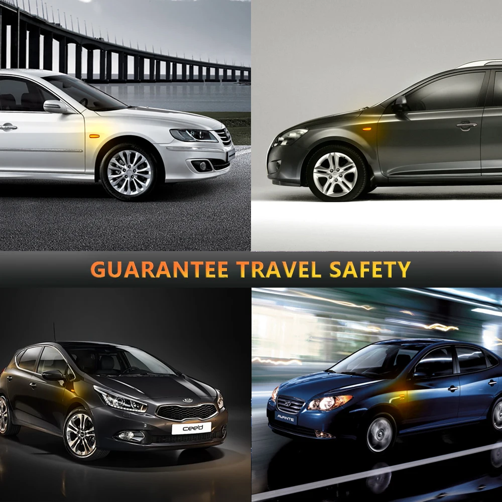 LED Dynamic Side Marker Light Turn Signal Lamps For Hyundai i30 CW FD Grandeur TG Avante Elantra Touring KIA Ceed Carens Rondo