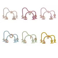 New Kids Wood Ring Soft Silicone Teether Toy Infant Teething Chewing Toy Baby Accessories Newborn Photography Baby Toys 2