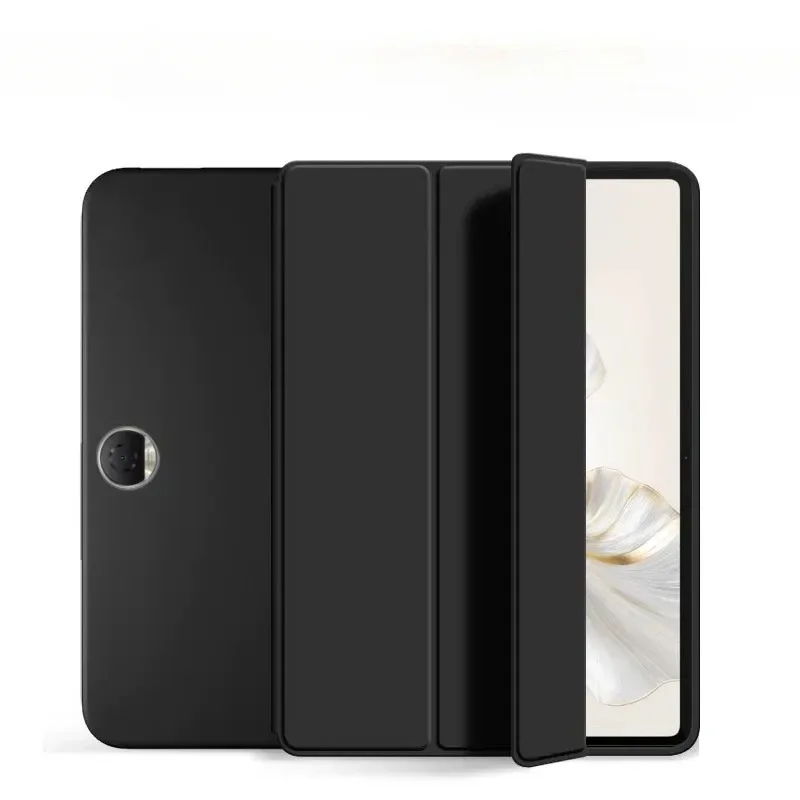 Magnetic Trifold PU Leather Tablet Cover with Soft Back Stand