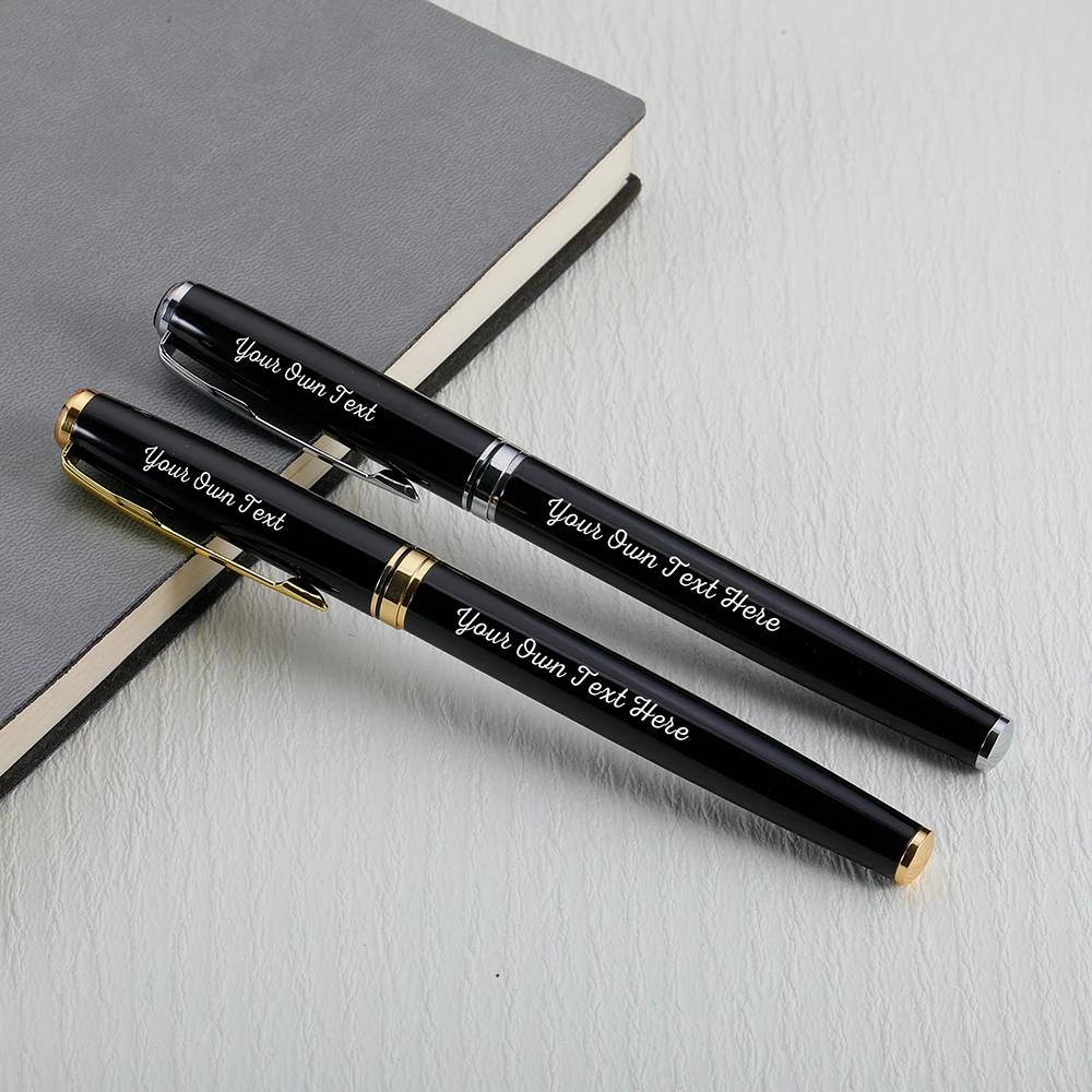 

Personalized Customized Logo Text Fashion Design Full Metal Ballpoint Pen Office Business Men Gift Writing Ballpoint Pen