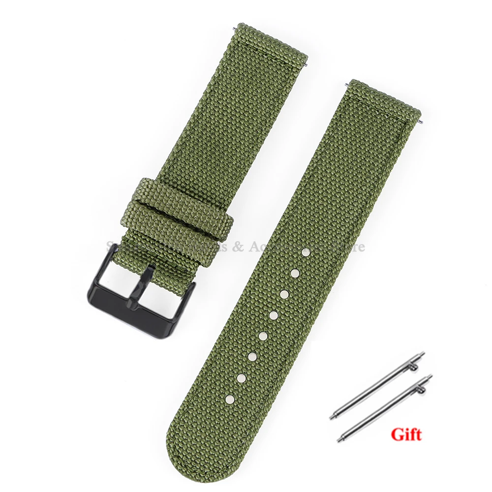 Versatile Nylon Canvas Sport Watch Band – Soft, Quick-Release Bracelet