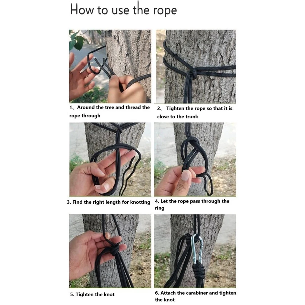 New Camping Hammock Single Person Portable Outdoor With Nylon Color Matching Hammock High Strength Parachute Fabric Hanging Bed 6