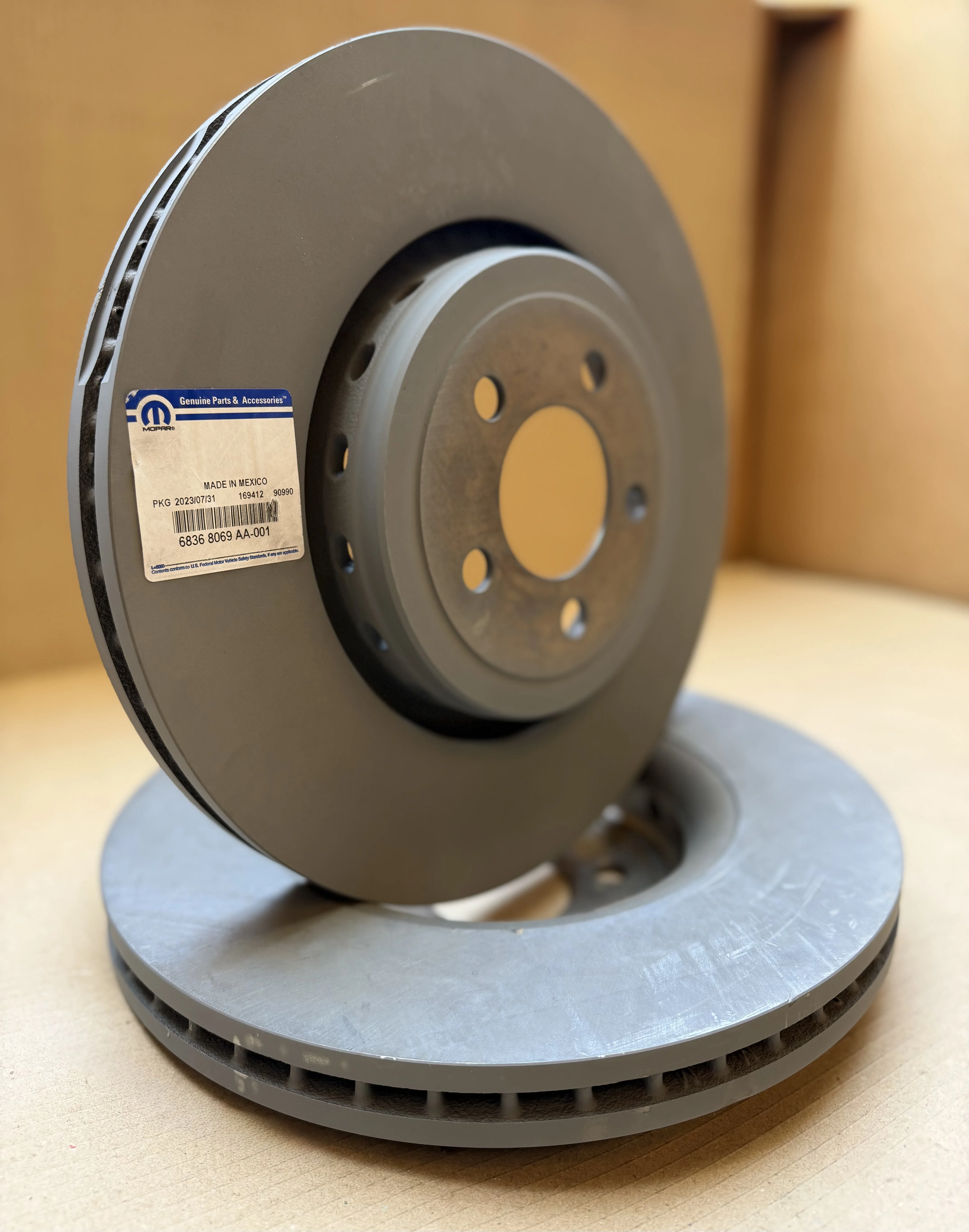 피아트 124 스파이더(1966-1985) 자동차 브레이크 디스크용 MOPAR 카본 재생 기계 스테이터 및 로터 변환 키트-신품 도매