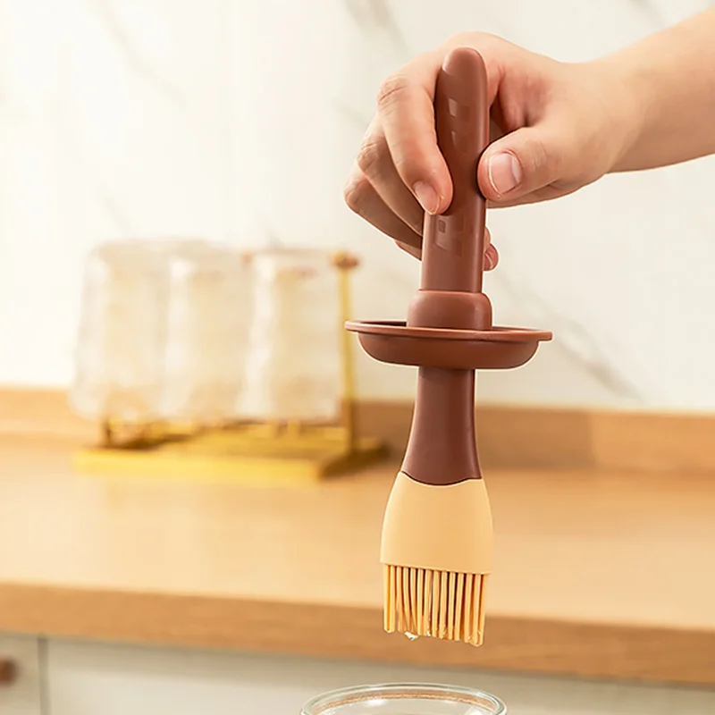 Silicone Oil Brush Temperature Resistant Oil Bottle Baking Pancake Barbecue Cooking Olive BBQ Grilling Kitchen Gadget oil brush,silicone basting brush,oil bottle brush