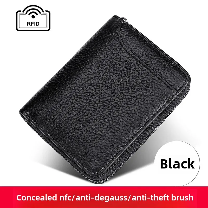 3 PCS Mini Portafoglio in Pelle, Portamonete e Portachiavi, Custodia per Chiavi Auto con Cerniera e Scomparti Multipli, per Uomo e Donna, per Regalo di Compleanno o Natale