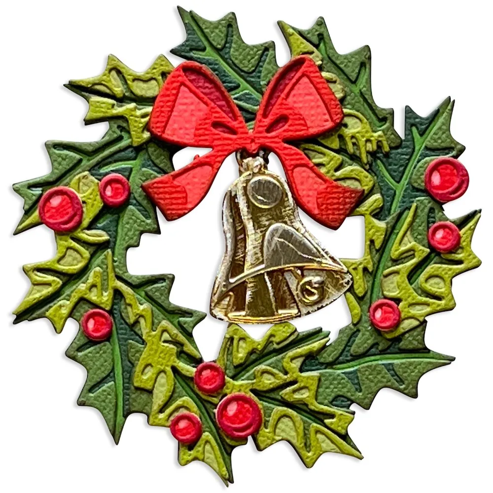 2022 September New Retro Christmas Wreath Pattern Metal Cutting Dies 2022-september-new-retro-christmas-wreath-pattern-metal-cutting-dies