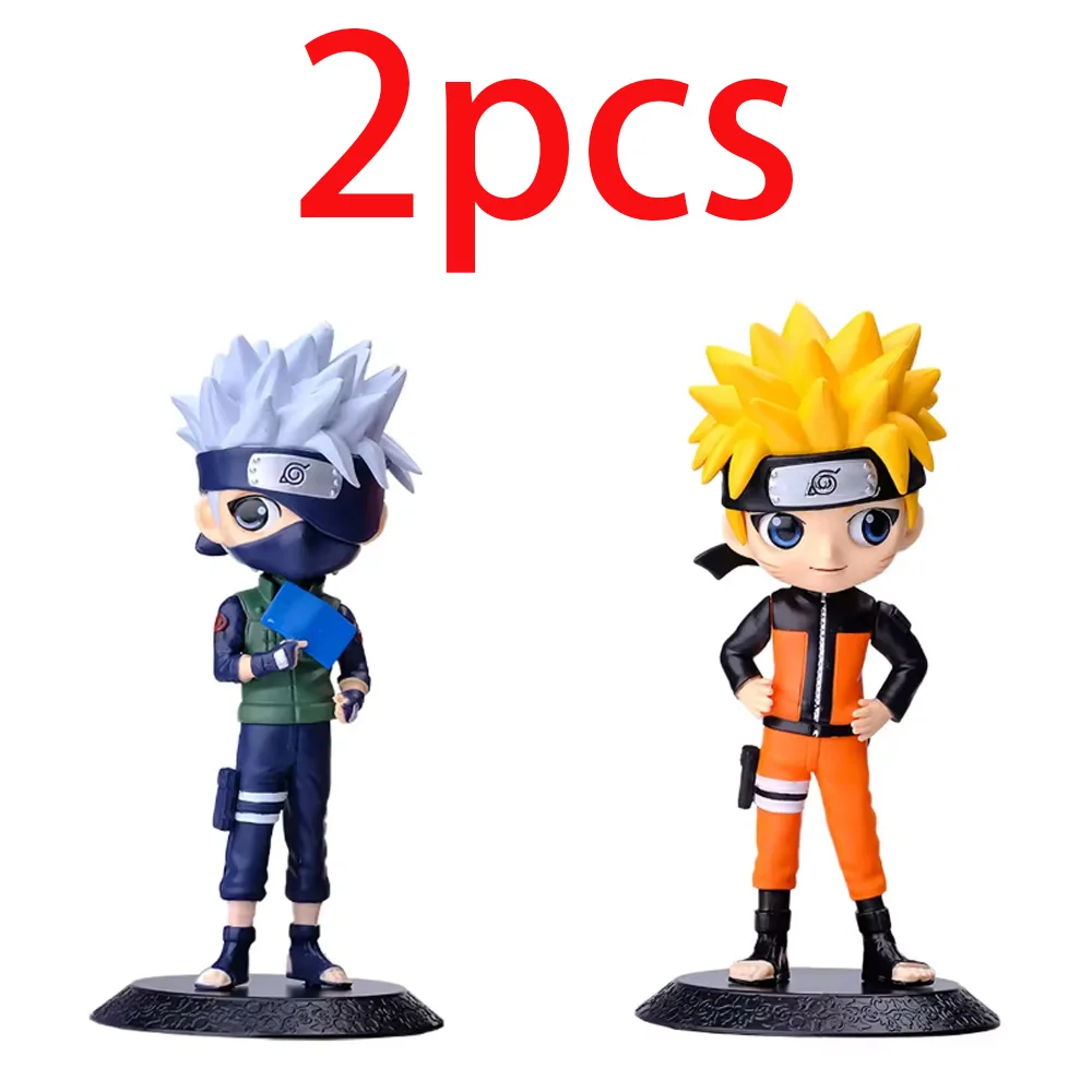 Kawaii Anime Naruto Collectible PVC Figures - Uzumaki, Kakashi, Gaara & Sasuke