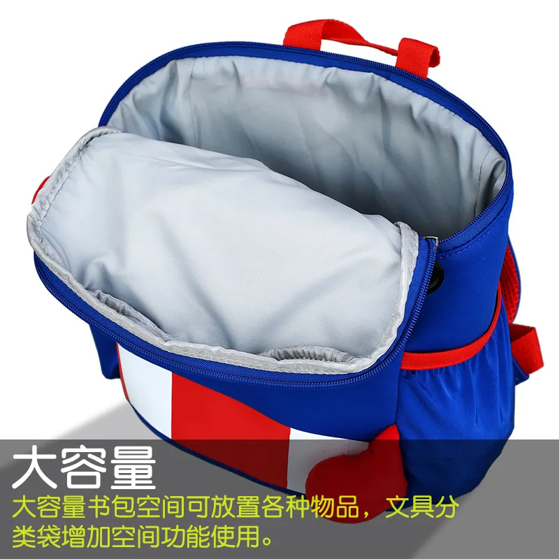 2022 Disney New Kindergarten Bag For Boys Student Shoulder Orthopedic Backpack Spider Man Captain America Age 3-8 Mochila
