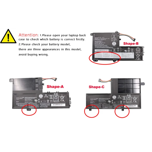 Batería Para Laptop Lenovo IdeaPad 330S - 7.4V 30Wh, Reemplazo De L14M2P21 Y Otros Modelos