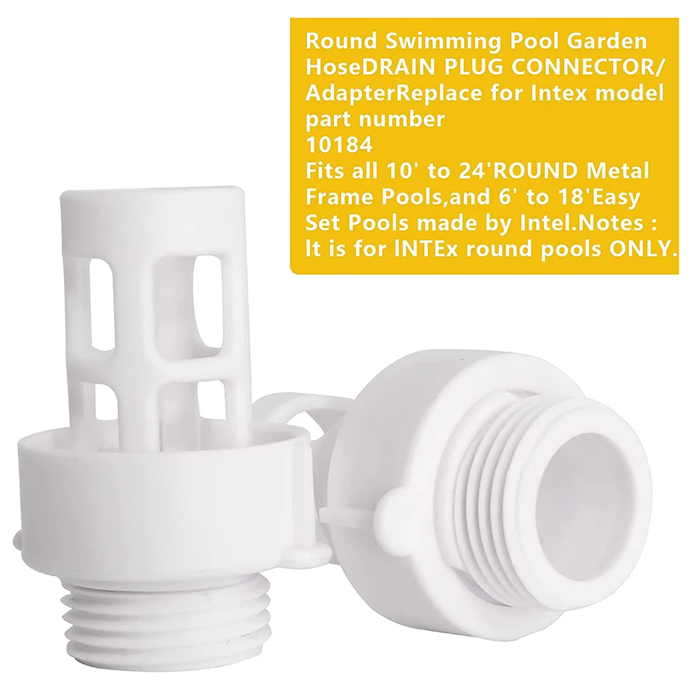 

Durable Connector Drain Adapter Accessories Drain Plug Connector For Intex Garden Hose Pool Drain Connector Adapter