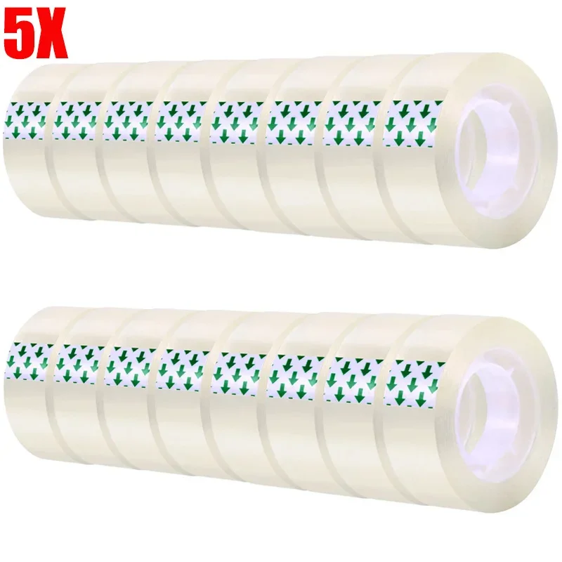 

5/1 Roll Transparent Tape 18mm Non-marking Repair Tape DIY Packaging Tool School Office Home Packaging Clipping Transparent Tape