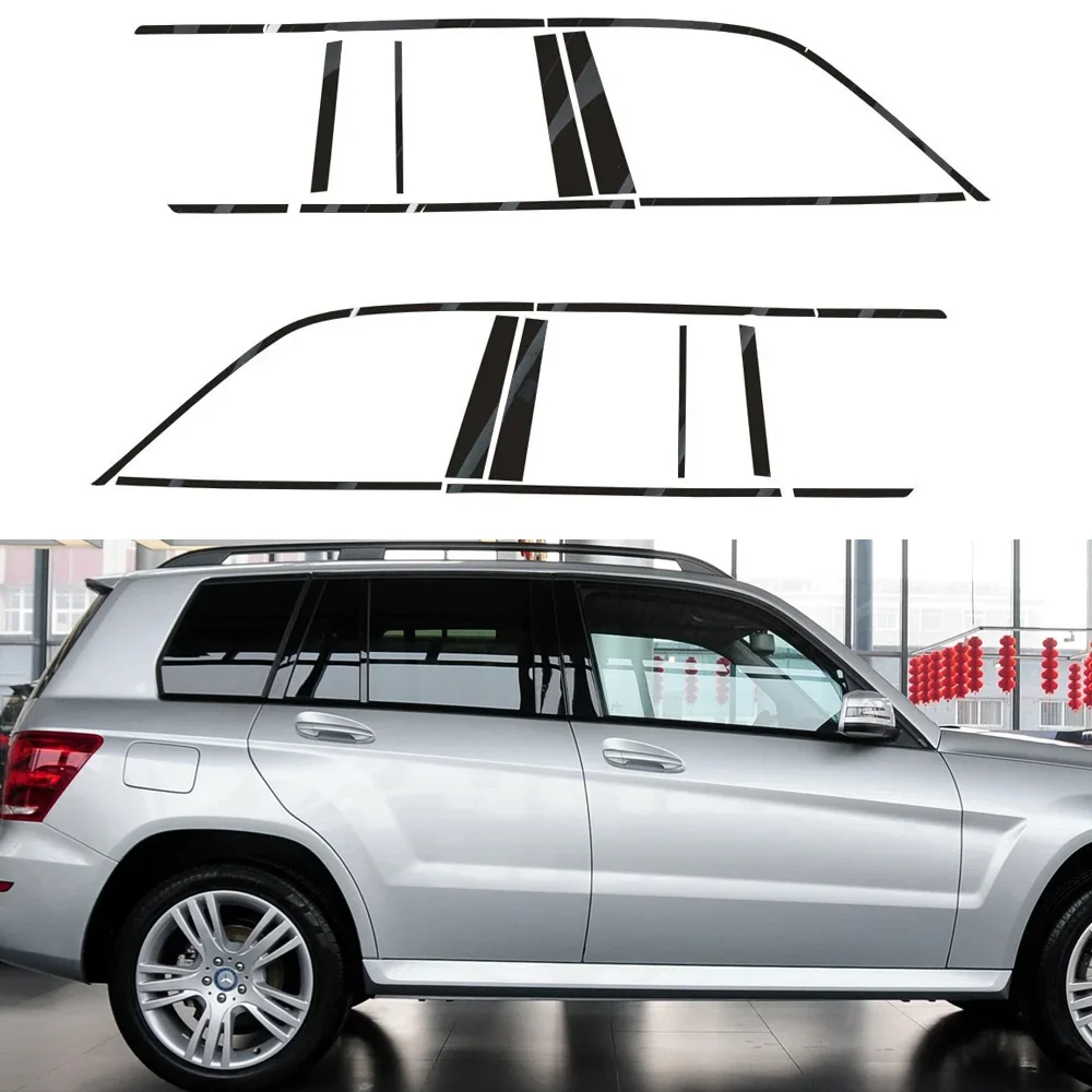 

Глянцевые черные наклейки на автомобильные ленты для Mercedes Benz GLK GX204 2008-2016