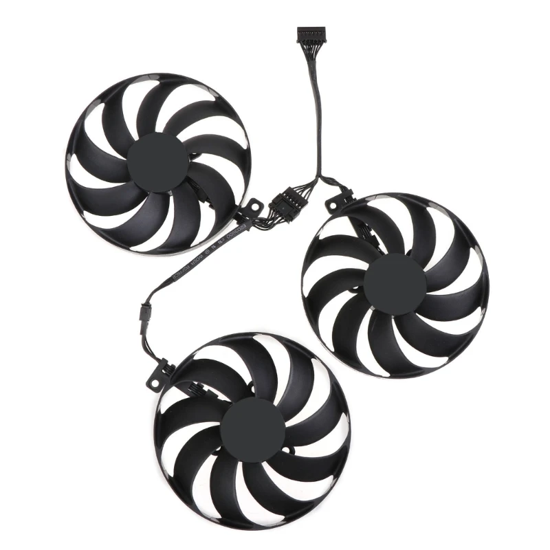 

CF9010U12D 7PIN 12V RTX3080 Вентилятор охлаждения графического процессора для GeForce 3060 Ti 3070 3080 3090 TUF OC GAMING