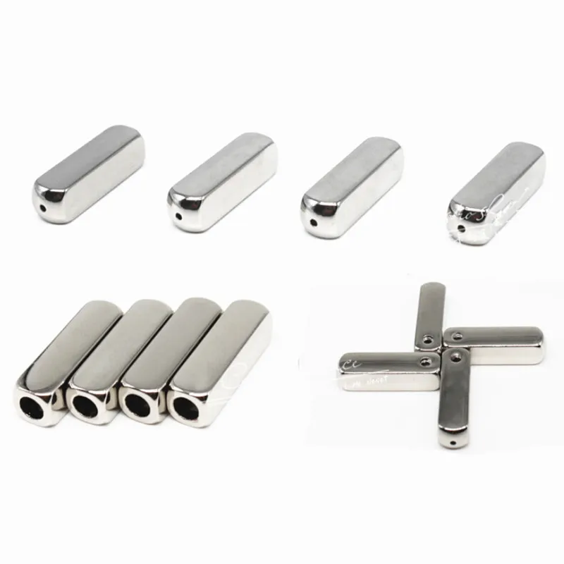 4PCS/Set Metal Shoelace Aglet Square Metal Tips for Sneakers DIY Shoelace Tips Gunmetal Sneaker Aglets