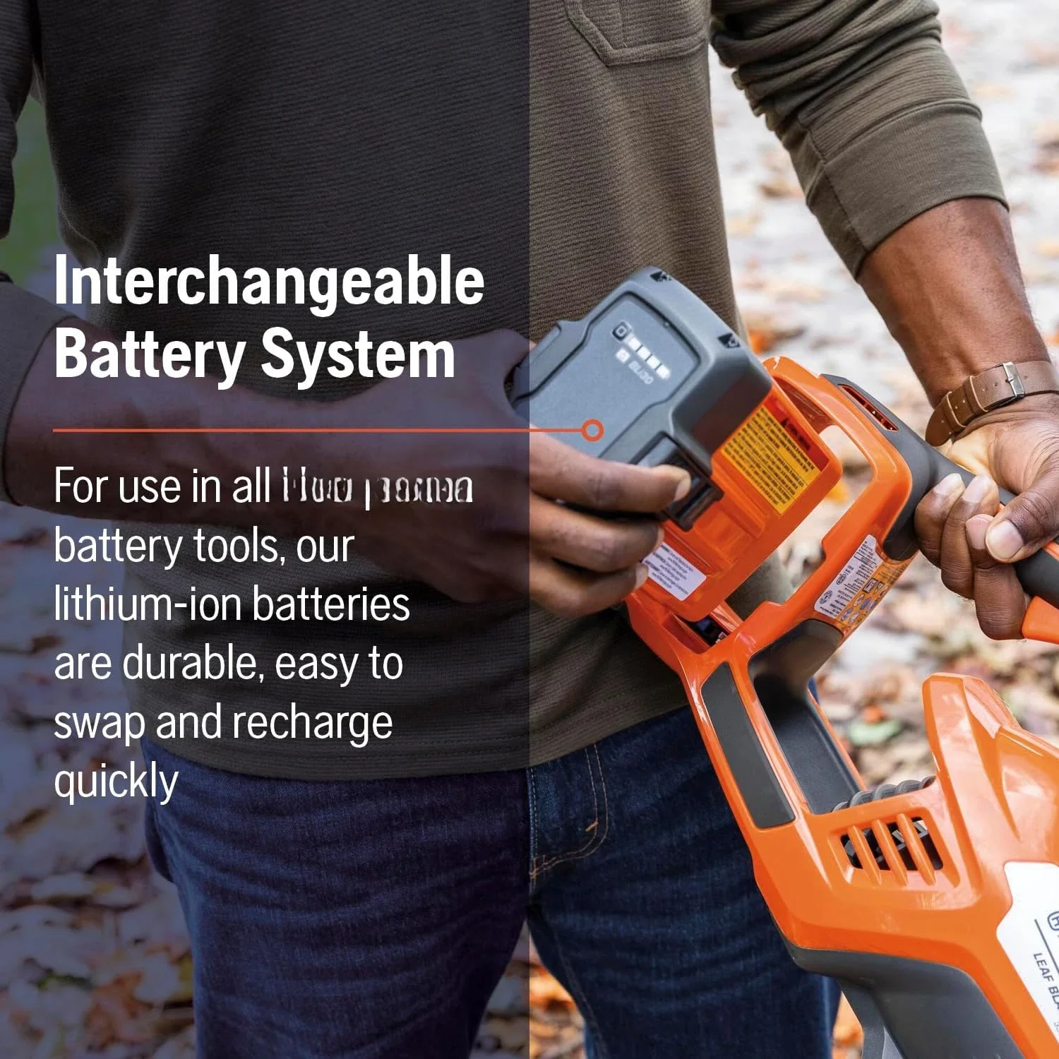 Leaf Blaster 350iB Battery Powered Cordless Leaf Blower 200-MPH 800-CFM Battery Blower With Brushless Motor B0C9MZ43W3