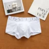 Men's cotton underwear low waist letter tide comfortable sweat-absorbent boxer shorts 6