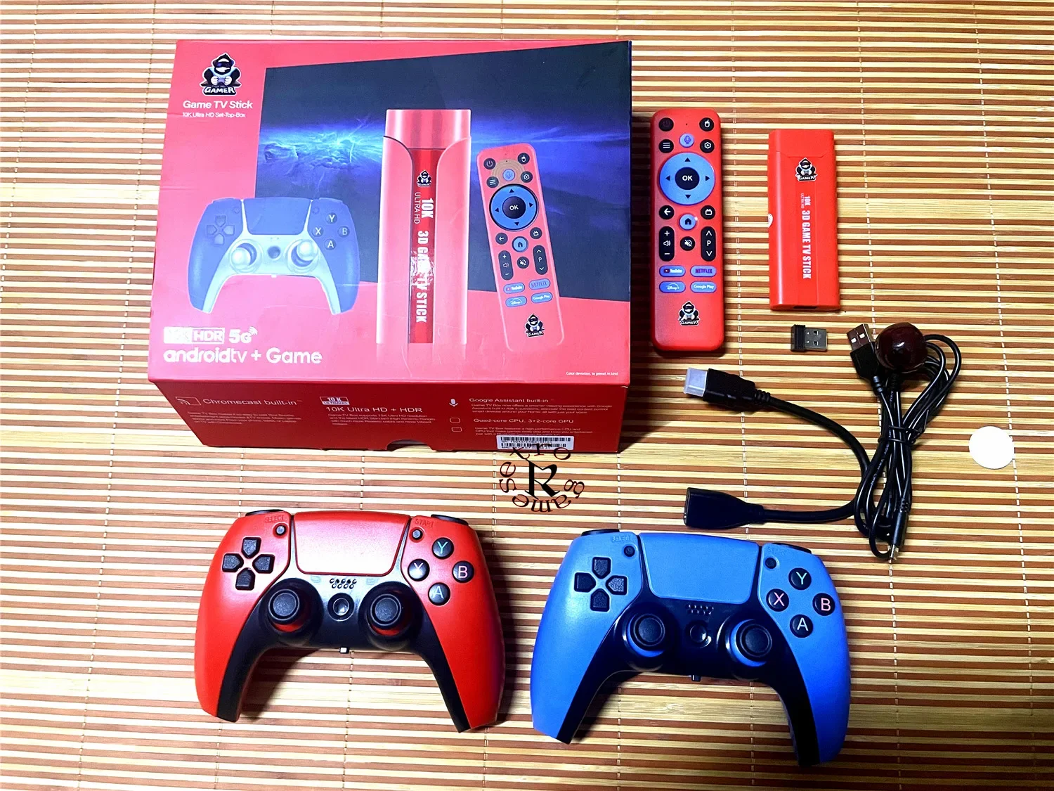 G1 Dual System 3D Game Stick Retro Video Games Console android 13.0 TV box Game Set-Top-Box Double rocker