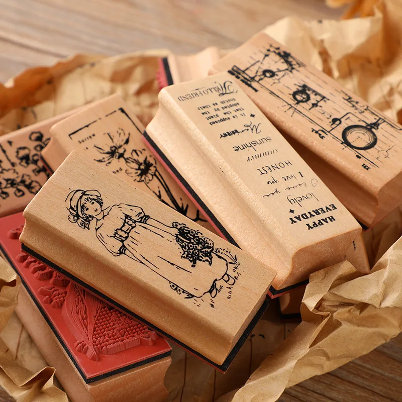 Wooden Stamps Alphabet Stamps Decorative Stamps Vintage Silicone Stamps Clear Stamps Wax Seal Stamp Inking Stamps Children Stamps Childrens Seal Teacher Seal Privacy Shield Stamp Vintage Plants Wooden Stamps Creative Wooden Rubber Stamps Scrapbooking Card Making Crafts Notebook Planner Decor Office