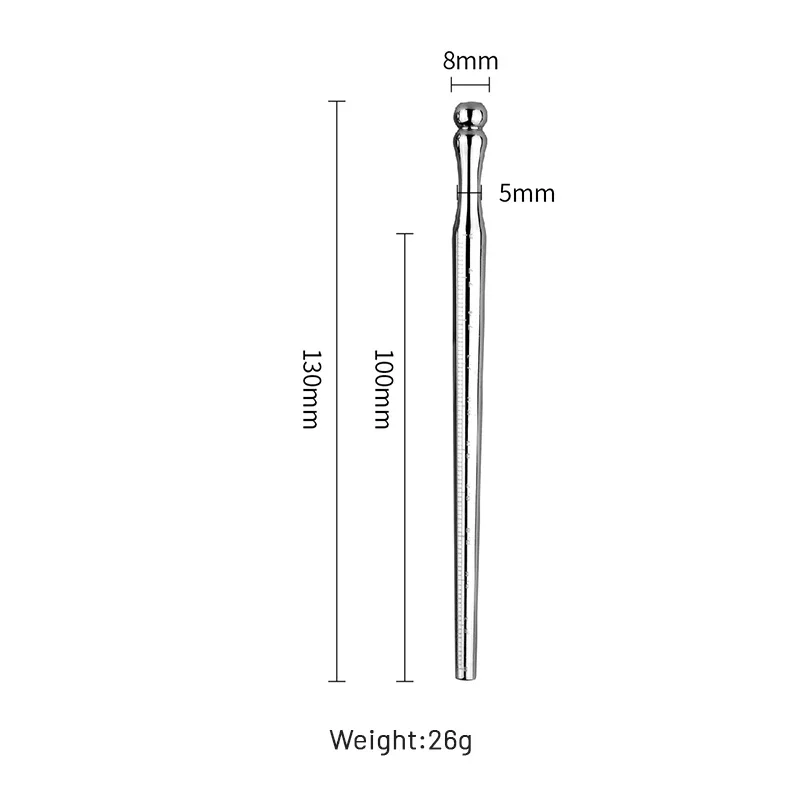 Male Steel Metal Hollow Graduated Horse Eye Stick Prostate Urethral Stimulation Penis Plug Sex Tooys for Men Training Supplies