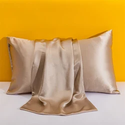 Silk Envelope Style Luxury Decorative Pillowcase for Hair and Skin Protection (Champagne Gold)