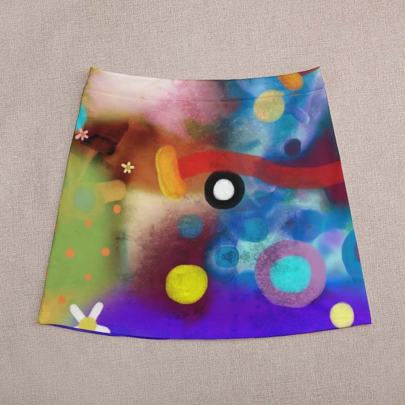 Rupydetequila Abstract Art Mini Skirt womans clothing micro mini skirt extreme