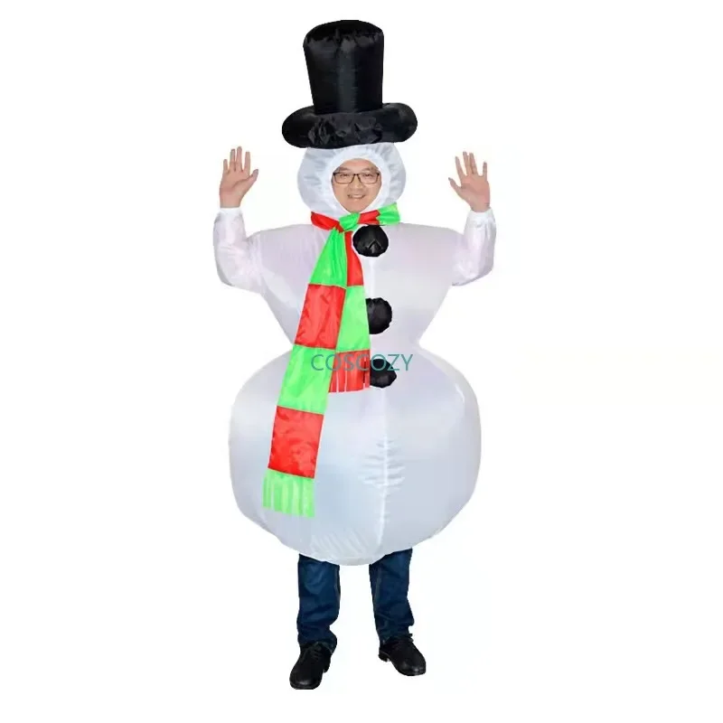 thumbnail image 1 of Prenda inflable para Navidad, Halloween, Papá Noel inflable, muñeco de nieve, árbol, disfraz de cosplay, carnaval, fiesta de Navidad, accesorios para festivales, 1 of 5