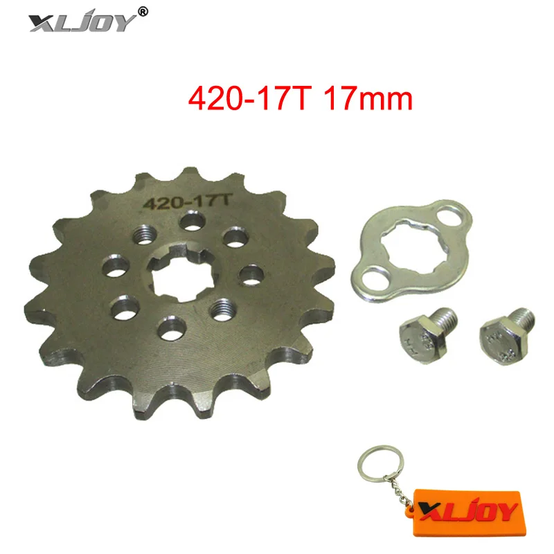 420 17T Tooth 17mm ID Front Engine Sprocket For 50cc 70 90 110 125 140