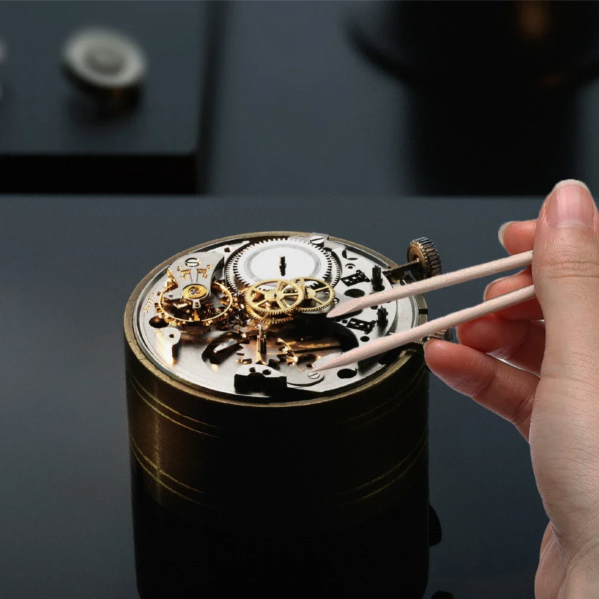 20 stücke Uhr Reparatur Massivholz Reinigung Stick Weide Holz Stick Geeignet für Bewegung Reparatur Zifferblatt Reinigung Werkzeug Holz Streifen – Detail 4