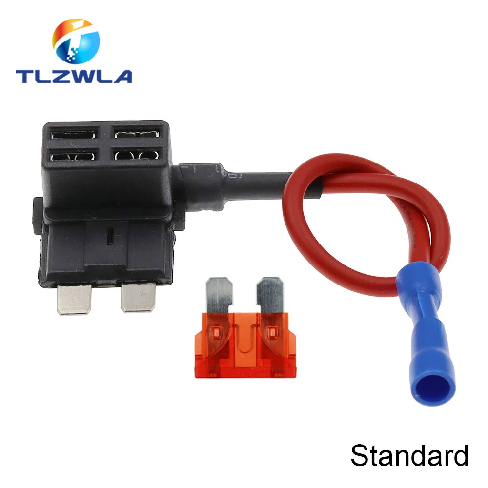 12V MINI SMALL MEDIUM Size Car Fuse Holder Add-a-circuit TAP thumbnail 5