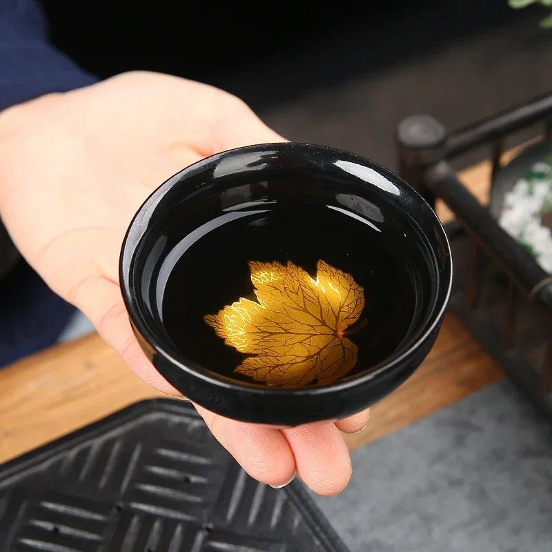Traditional Kiln Change Ceramic Teacup Handmade Tea Bowl Chinese Boutique Tea Set Accessories Master Cup Portable Personal Cup