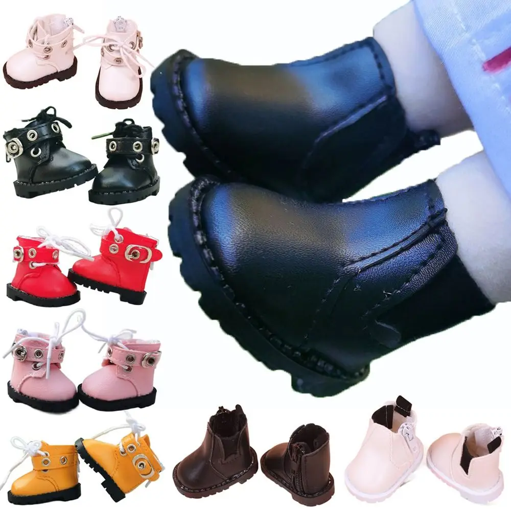 1 Paio Di Scarpe Da Bambola Da 20Cm Bambole Di Idolo Ripiene Mini Stivali Giocattoli In Pelle Pu Accessori Per Bambole Che Giocano A Casa Che Cambia V