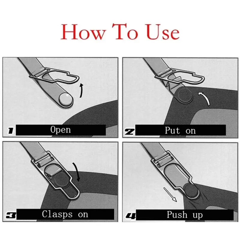 Work Suspenders Shirt Stay Belt Shirt Stays Shirt Sleeve Holders Men's Shirt Garters Adjustable Elastic Leg Suspenders Shirt Holders Straps Belt Crease-Resistance Non-slip Locking Clamps