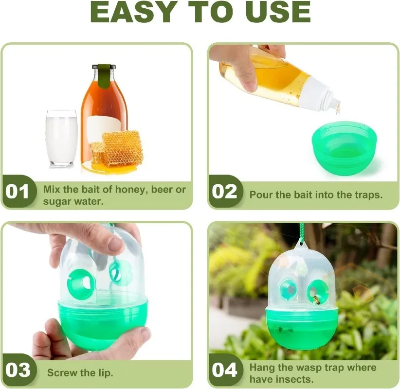 Premium Hanging Insect Traps - Effective Garden Pest Control Solution