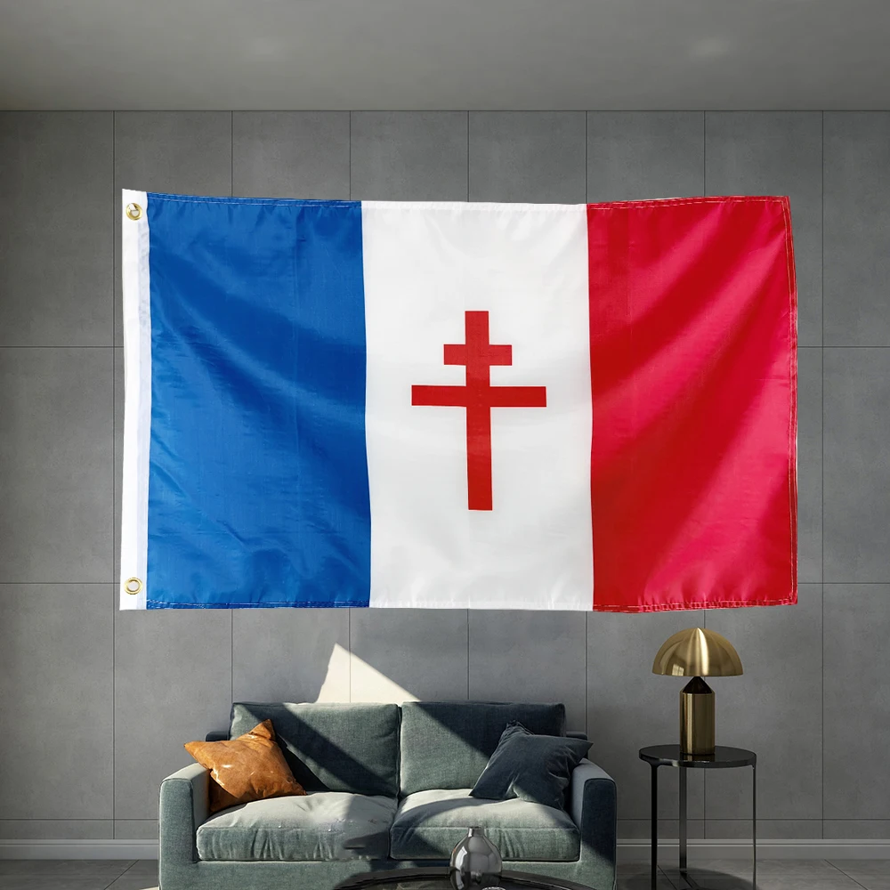 

Free France Ensign Flag Graphic Custom Printed Hanging Banner Decoration Sport Polyester Shaft Cover Grommets 3X5FT 90X150CM