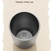 Titanium Inner Travel Thermal Mug WideMouth with Lid Double-Wall Vacuum Insulation Water Bottle With Rope Portable Leakproof 5