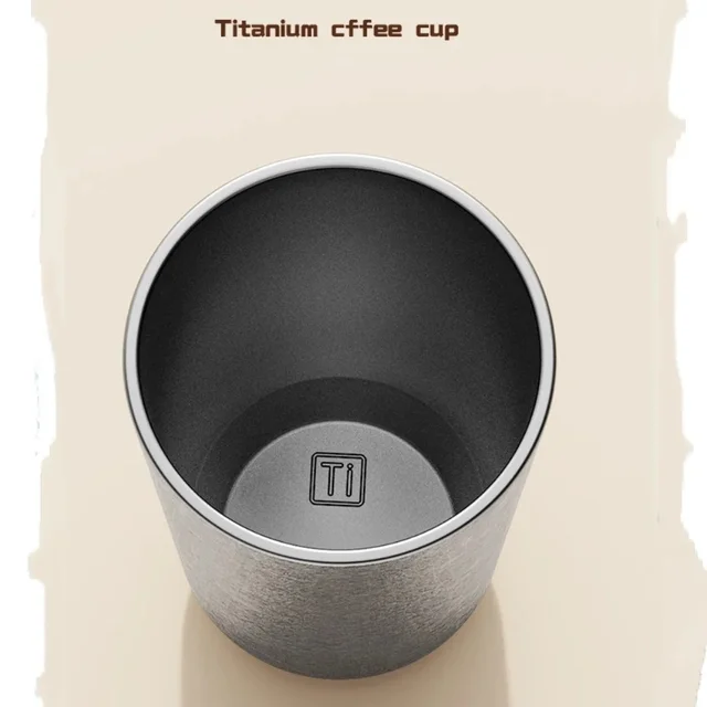 Titanium Inner Travel Thermal Mug WideMouth with Lid Double-Wall Vacuum Insulation Water Bottle With Rope Portable Leakproof 5