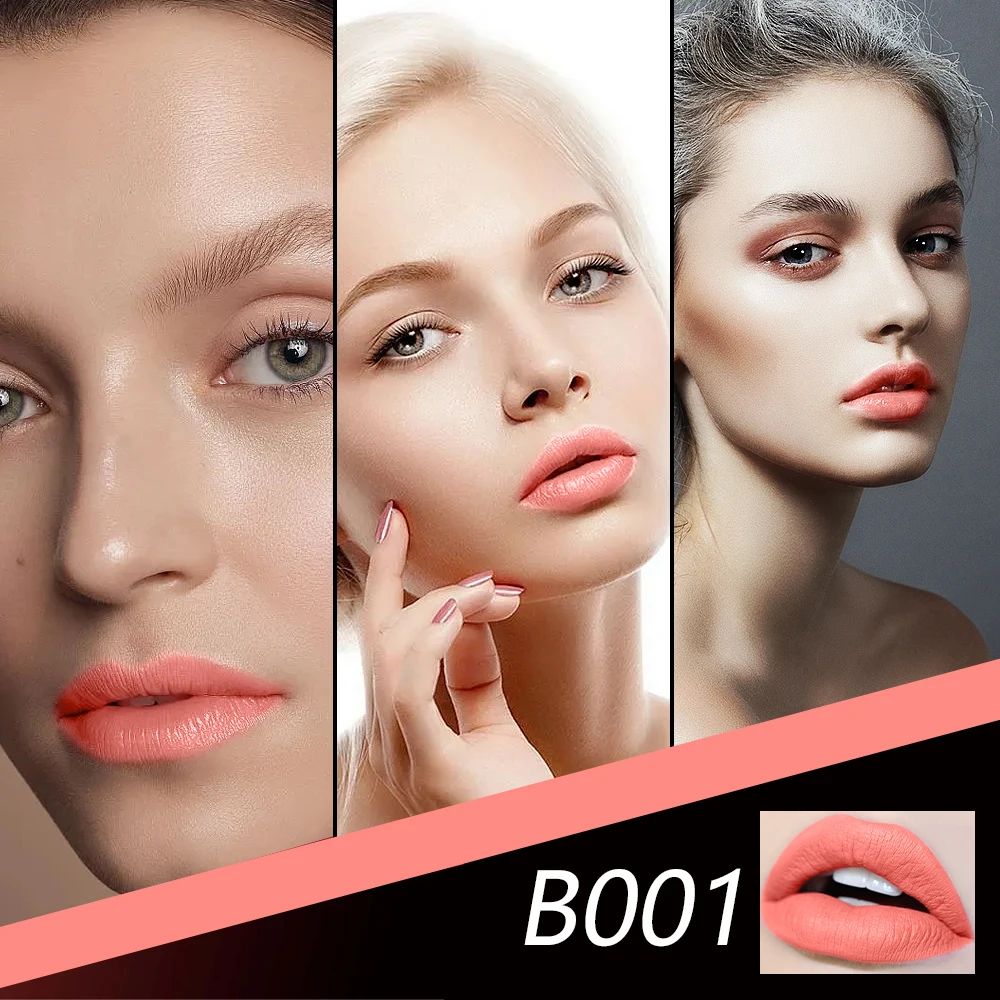 14 Colors Dropshipping Kiss Proof Lipstick Girl Sexy Gold Metallic Waterproof Matte Lipstick Long Lasting Aloe Magic Shade