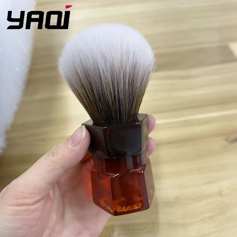 2026년 신제품 남성용 면도 브러쉬 YAQI 24mm 모카 익스프레스 합성 헤어 바베 남자친구 선물용