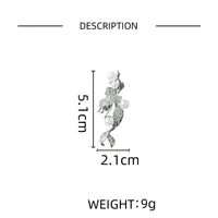Exquisite Pearl Mermaid Brooch for Men Women Fashion Luxury Animal Brooches Pins Jewelry Accessories Party Gifts 2024 Trend 6
