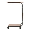 End Table, Rectangle Side Table, Night Stand with 2-Tier Storage Shelf and Fabric Storage Bag, Living Room Small Coffee Table 4