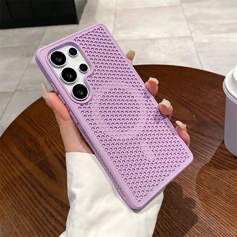 Luxury Heat Dissipation Breathable Magnetic Wireless Charging Phone Case