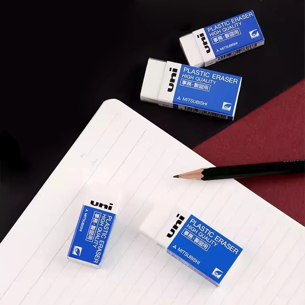 3/5/10pcs Japan UNI Pencil Eraser Is Wiped Clean Not Easy To Leave Marks Students Draw and Sketch Kawaii School Stationery 6