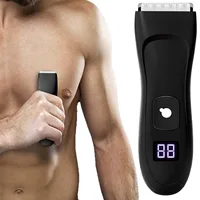 Electric Men's Shaver Groin Hair Trimmer Pubic Hair Trimmer Body Grooming Clipper for Men Bikini Epilator Ipx7 Waterproof Razor 1