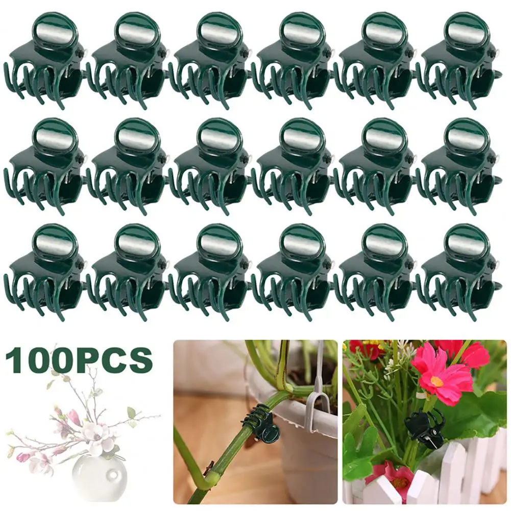 

Hollow Design Plant Clips Plant Support Clips for Orchids Flowers Vines Easy-to-use Fixing Clamps for Healthy for Securing