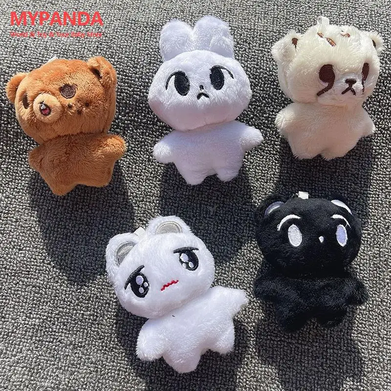 

1PC Q Styles Mini Gomdo Lee Taeyong Keychains Key Rings Bag Pendants Kpop Cartoon Cheetah Lee Doyoung Mark Same Plush Keyrings