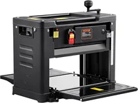 15-Amp 1800W Powerful Motor, 12" Extended Infeeding Table, Low Noise for Both Hard & Soft Wood Material Removal 1