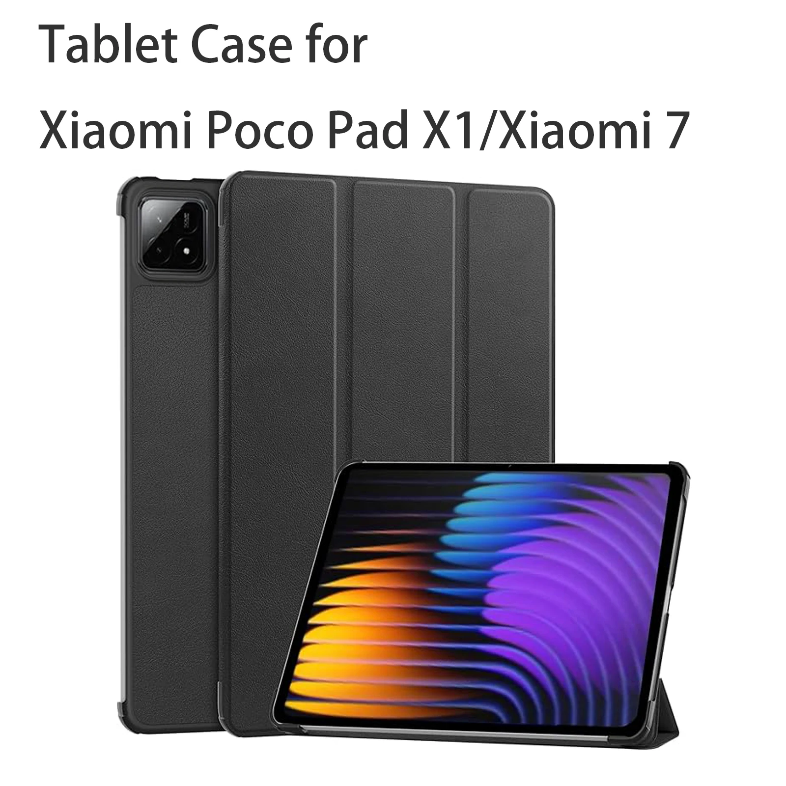 Premium PU Leather Shockproof Tablet Case - Protective Cover