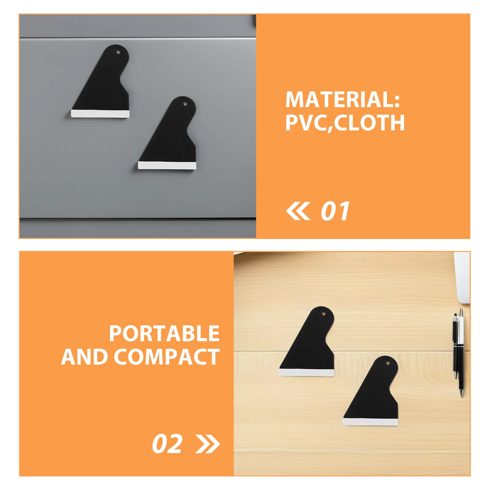 12개입 패브릭 엣지 스퀴지 휴대폰 필름 부착 도구 기포 없는 비닐 랩 스크레이퍼 (자동차 랩핑, 윈도우 틴팅, 벽지용)