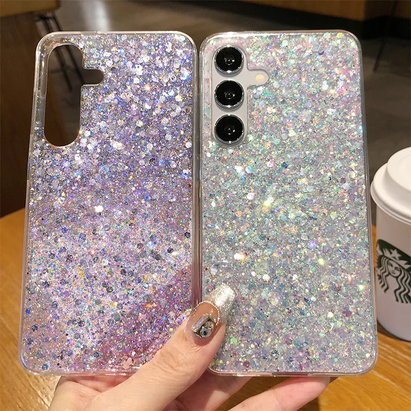 Fashion Dream Glitter Epoxy Soft Silicone Shockproof Case Cover